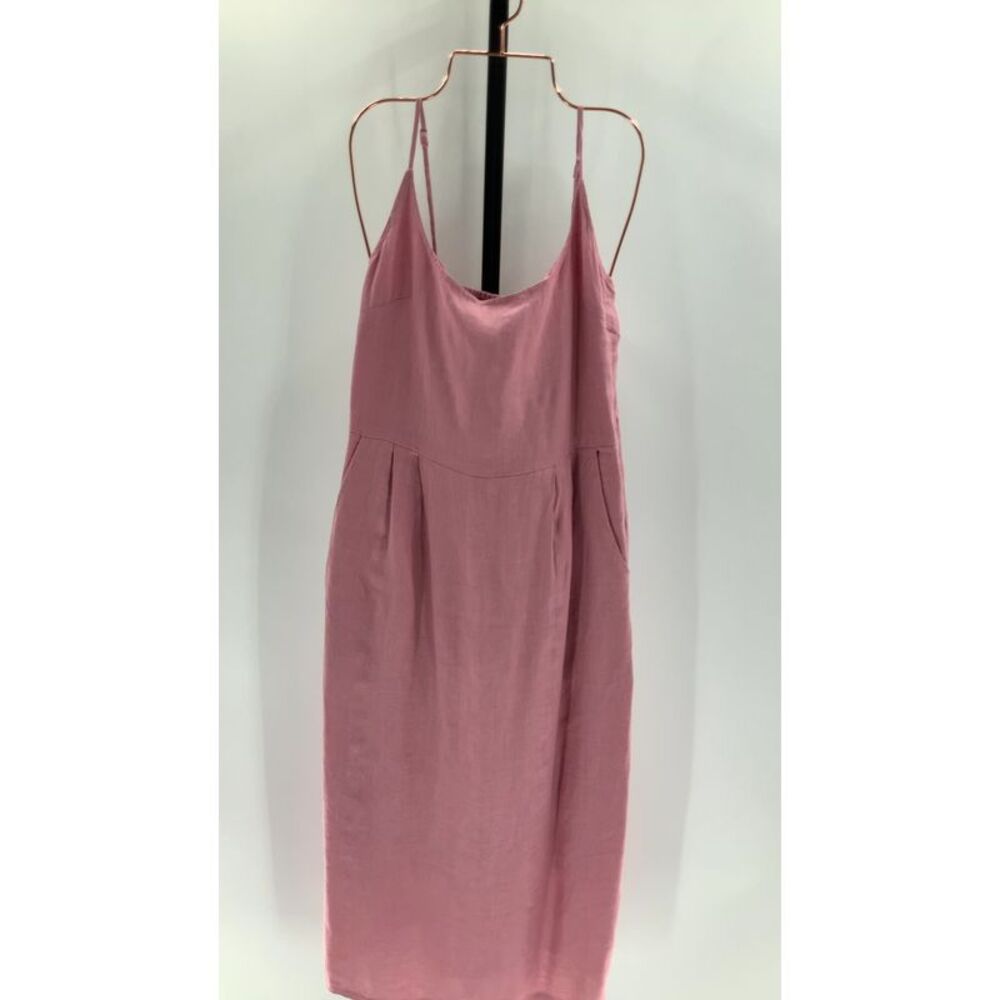 NWT Quince 100% European Linen Midi Dress - Mauve Mist